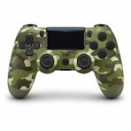 Çeşithane Doubleshock 4 Kablosuz Oyun Kolu – PS4 / PC/Android Uyumlu, Bluetooth Gamepad, Titreşimli, Touchpad & Gyro Sensörlü Kontrolcü (Yeşil Kamuflaj)