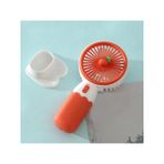 Çeşithane Meyve Figürlü Şarjlı El & Masaüstü Vantilatör – USB Mini Fan, 3 Kademeli Hız, Taşınabilir Sevimli Soğutucu, Telefon Standlı Kompakt Fan (Ev, Ofis, Seyahat) (Turuncu)