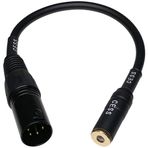 CESS-228 Siyah Erkek 4-Pin XLR Dişi 4,4 mm 5 Kutuplu Dengeli Ses Kulaklık Adaptör Kablosu
