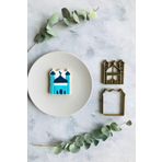 Cestopieno 7x8 Cm Cami Hamur Şekillendirici/Kurabiye Kalıbı/Karışık Renk/Seramik Kalıbı/Oyun Hamuru