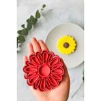 Cestopieno Kırmızı Papatya 2'li Hamur Şekillendirici / Kurabiye Kalıbı / Karışık Renk / 9x9 cm Boyutundadır.