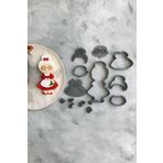 Cestopieno Noel Anne Seti Hamur Şekillendirici/Kurabiye Kalıbı/Seramik Kalıbı/Polimer Kil Kalıbı