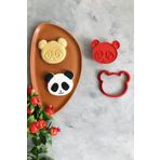 Cestopieno Panda Baskılı Hamur Şekillendirici/Kurabiye Kalıbı