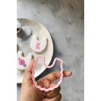 Cestopieno Pembe Bebek Önlüğü Hamur Şekillendirici / Kurabiye Kalıbı