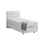 Cesur 120x200 cm Beyaz Almada Baza ve Başlık Seti