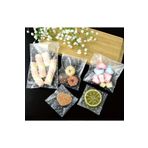 ÇET PACK 50 ADET BEYAZ NOKTALI YAPIŞKANLI ŞEFFAF POŞET NİKAH,NİŞAN DOĞUM GÜNÜ,HEDİYE BUJİTERİ JELATİN 10X7