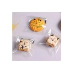 ÇET PACK 50 ADET SEVİMLİ KEDİ DESENLİ BİJUTERİ KURABİYE POŞETİ BABY SHOWER DOĞUM GÜNÜ HEDİYE JELATİN 10x7