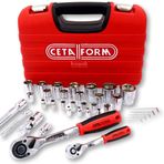Ceta C20-35PH4 35 Parça 4-32 mm 1/4+1/2 Plastik Kutulu Lokma Takımı