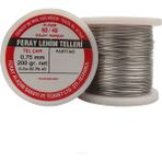 Ceta Feray 0.75 mm / 200 Gram Feray Lehim Teli 60 Kalay 40 Kurşun 60/40 - 5 Kanal Pastalı Flux Lı Lehim - 1 Adet