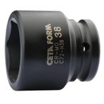 Ceta Form C74-H24 3-4 inç 6 Köşe Derin Havalı 24 mm Lokma Anahtar