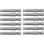 Ceta Form CB/1940 Çelik Bits Alyan Uç Seti 4mm x 50MM 12'li Paket - Gri