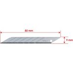 Ceta Form J46-R-30 10'lu 9 mm Kretuar Tip Maket Bıçağı Yedeği