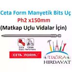 Cetaform PH2 x 150 mm Mıknatıslı Manyetik Bits Matkap Ucu