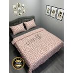 Çetin Home Çetinhome Çarşafı Lastikli Çift Kişilik Nevresim Takımı Labirent - 200 x 235 cm - Somon