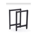 ÇETİNEL METAL Sehpa Ayağı Yükseklik 42 Cm Genişlik 27 Cm 2 Adet Siyah