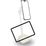 Çetiner Group® Masa Üstü Tablet ve Telefon Tutucu Plastik Aparat Beyaz Telefon Standı - Araç İçi Telefon Tutucu - Çok Renkli