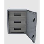ÇETİNKAYA 50x60x22 ABS Pano 3×22 Opak Kapaklı