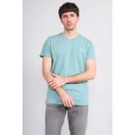 Çetinkaya Chester Polo 4505 V Yaka Slimfit Nakışlı T-Shirt Açık Petrol - XL