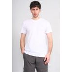 Çetinkaya Chester Polo 4505 V Yaka Slimfit Nakışlı T-Shirt Beyaz - 2XL