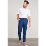 Çetinkaya Chester Polo 9352 Geniş Paça Regular Tencel Mavi Pantolon