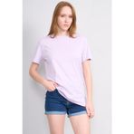 Çetinkaya Fithit 3264 Bayan Bisiklet Yaka 30/1 Penye Regular Basic T-shirt Lila