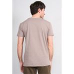 Çetinkaya Mentality 2772 V Yaka Slimfit Basic T-Shirt Koyu Vizon - XS