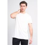 Çetinkaya Mentality 2772 V Yaka Slimfit Basic T-Shirt Krem