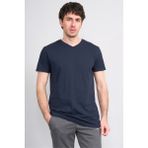 Çetinkaya Mentality 2772 V Yaka Slimfit Basic T-Shirt Lacivert - XS