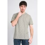 Çetinkaya Mentality 3447 V Yaka Flamlı Sıngle Jersey Regular T-Shirt Haki - XL