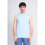 Çetinkaya Mentality 3707 Bisiklet Yaka 30/1 Penye Regular Atlet Bebe Mavi - XL