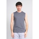 Çetinkaya Mentality 3707 Bisiklet Yaka 30/1 Penye Regular Atlet Koyu Gri - XL