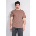 Çetinkaya Mentality 3713 Bisiklet Yaka Regular Cepli T-shirt Kakao
