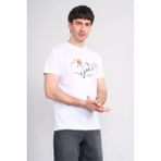 Çetinkaya Mentality 4530 Bisiklet Yaka Regular Modelli T-Shirt Beyaz - 2XL