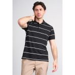 Çetinkaya Mentality 4554 Polo Yaka Regular Çizgili T-Shirt Siyah - 2XL