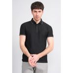 Çetinkaya Mentality 4563 Polo Yaka Regular Modelli T-Shirt Siyah - 3XL