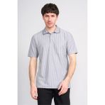 Çetinkaya Mentality 4594 Polo Yaka Regular Çizgili T-Shirt Füme - 3XL