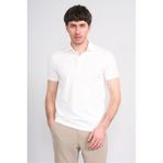Çetinkaya Mentality 4609 Fermuarlı Polo Yaka Regular Modelli T-Shirt Beyaz - 3XL