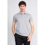 Çetinkaya Mentality 4609 Fermuarlı Polo Yaka Regular Modelli T-Shirt Gri