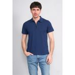 Çetinkaya Mentality 4612 Fermuarlı Polo Yaka Regular Modelli T-Shirt Indigo - İndigo - 3XL