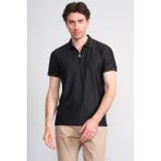 Çetinkaya Mentality 4613 Fermuarlı Polo Yaka Regular Modelli T-Shirt Siyah - 2XL