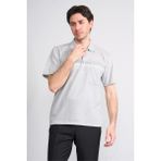 Çetinkaya Mentality 4712 Polo Yaka Regular Ringel Jakar T-Shirt Gri