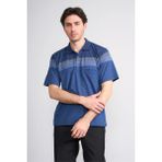 Çetinkaya Mentality 4717 Polo Yaka Regular Ringel Jakar T-Shirt Lacivert