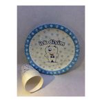 Çetinkaya Süs Mavi Ilk Dişim Kağıt Tabak Bardak Set 8 Adet