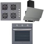 Çetintaş Evii GR 5212 - GR 848 - GR 55221 Gri 3'lü Ankastre Set