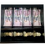 Çetka Komple Metal Kırılmaz Çekmece Ici Para Düzenleyici 4 Banknot 4 Bozuk Kırılmaz Para Bölmeli 31 x 27.5 x 6 cm