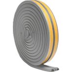 CetKing 10 Metre (5x2=10 Metre) Yapışkanlı Gri Kapı Pencere Bandı Fitili Soğuk Izolasyon Kauçuk Bantları