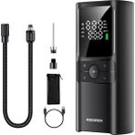 CetKing 150PSI 4000MAH Şarjlı Taşınabilir Hava Pompası Araç Lastik, Bisiklet, Top Şişirme (Powerbank+Led Lamba+Lcd Ekran)