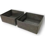 CetKing 2'li Çekmece Içi Düzenleyici Organizer Set - Çok Amaçlı Dolap Içi Kutu Seti (28 * 28 * 13CM)