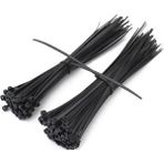 CetKing 3,6X200 Siyah Kablo Bağı & Plastik Kelepçe & Cırt Kelepçe 100 Adet (Paket)