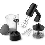 CetKing 5000 Serisi Güçlü El Mikser Seti 500W, El Blender Aparatı, Doğrayıcı Aparatı, Ölçekli Akıllı Saklama Kabı, 5 Hız Ayarı ve Turbo, HR3781/20